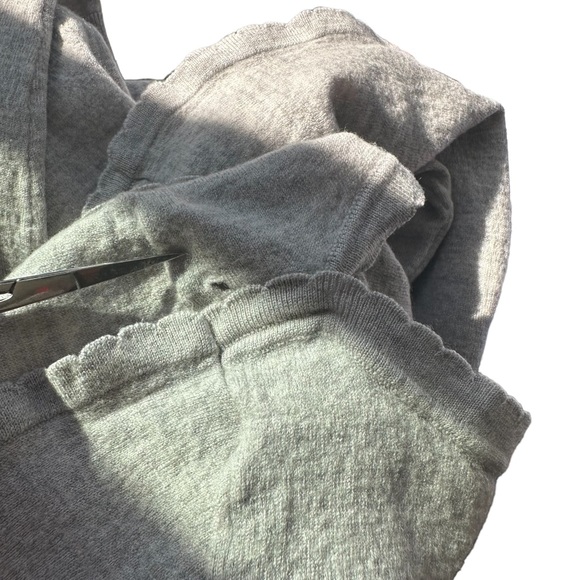 Banana Republic Grey Ruffle Sweater XL - Picture 8 of 9